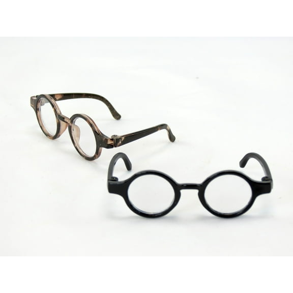 Two Pairs of Tortoise Shell Glasses | Compatible with 14" Wellie Wisher Dolls | 14 Inch Doll Accessories
