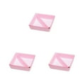 thumbnail image 1 of QualitChoice Home Hotel Felt Keys Tapes Phone Watch Storage Box Living Room Drawer Pens Remotes Jewellery Organizer Container Pink 3PCS, 1 of 6