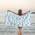 thumbnail image 5 of KLL Cool Giraffe Microfiber Beach Towel Fast Drying,Extra Large 27.5"x55" Sand Free Beach Towel Super Lightweight Towels, 5 of 5