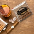 thumbnail image 7 of Clear Printed Fine Tobacco Cigar Bags Plastic, 6.5 x 6 Inches. Pack of 50 Slider Zipper Bags for Cigars. Polyethylene Cigar Travel Bag, 4 Mil. Small Plastic Baggies for Storing Cigars, 7 of 7