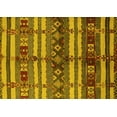 thumbnail image 1 of Ahgly Company Indoor Rectangle Oriental Yellow Industrial Area Rugs, 2' x 5', 1 of 4