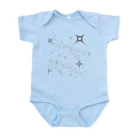 CafePress - Sparkle Starts Body Suit - Baby Light Bodysuit, Size Newborn - 24 Months