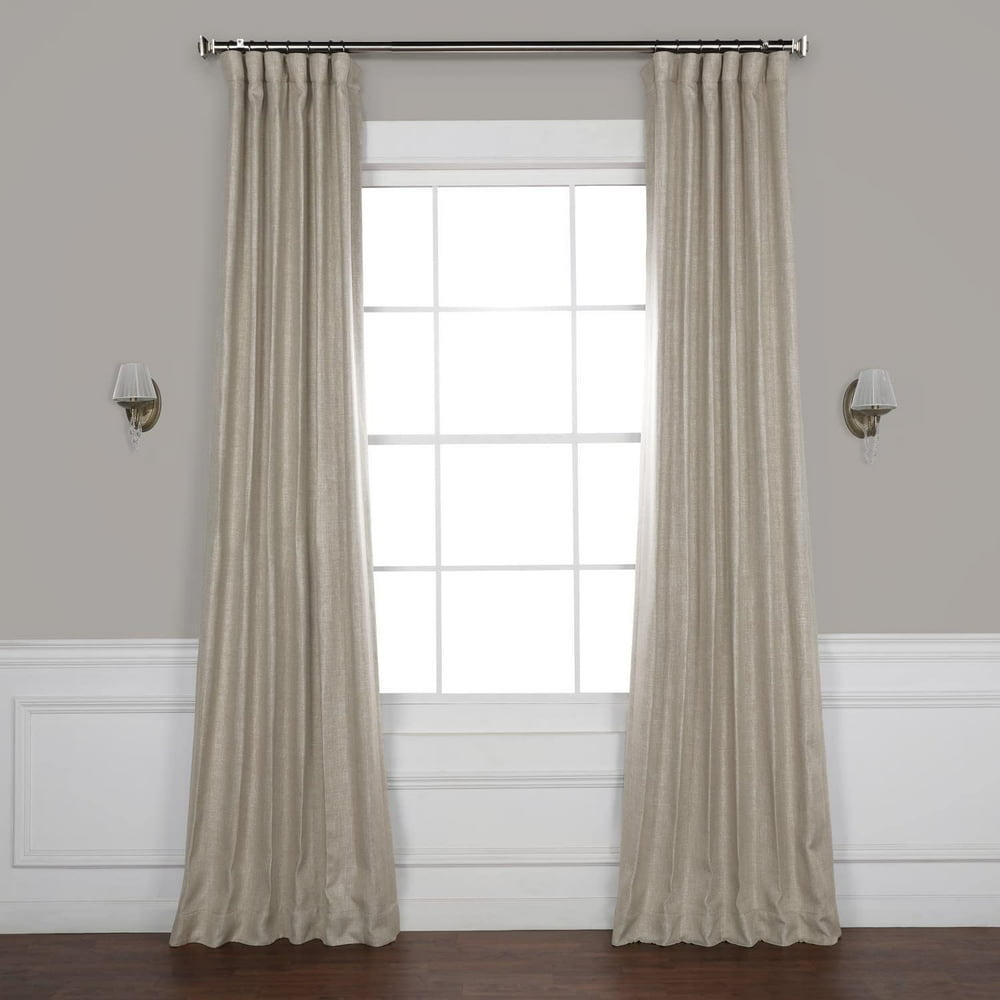 HPD BOCHLN185784 Faux Linen Blackout Curtain (1 Panel), 50 X 84