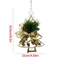 thumbnail image 2 of Qjidjing Christmas Tree Ornaments, Plastic Xmas Hanging Pendants, for Christmas Tree, Home Wall, Indoor Holiday Party, 2 of 7