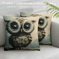 thumbnail image 3 of Orinice Owl Graphic Decorative Pillow Cover for Home Couch Living Room Bed Sofa, Multipurpose Throw Pillowcase for Car Bedroom, 1PC 20x20in, 3 of 5
