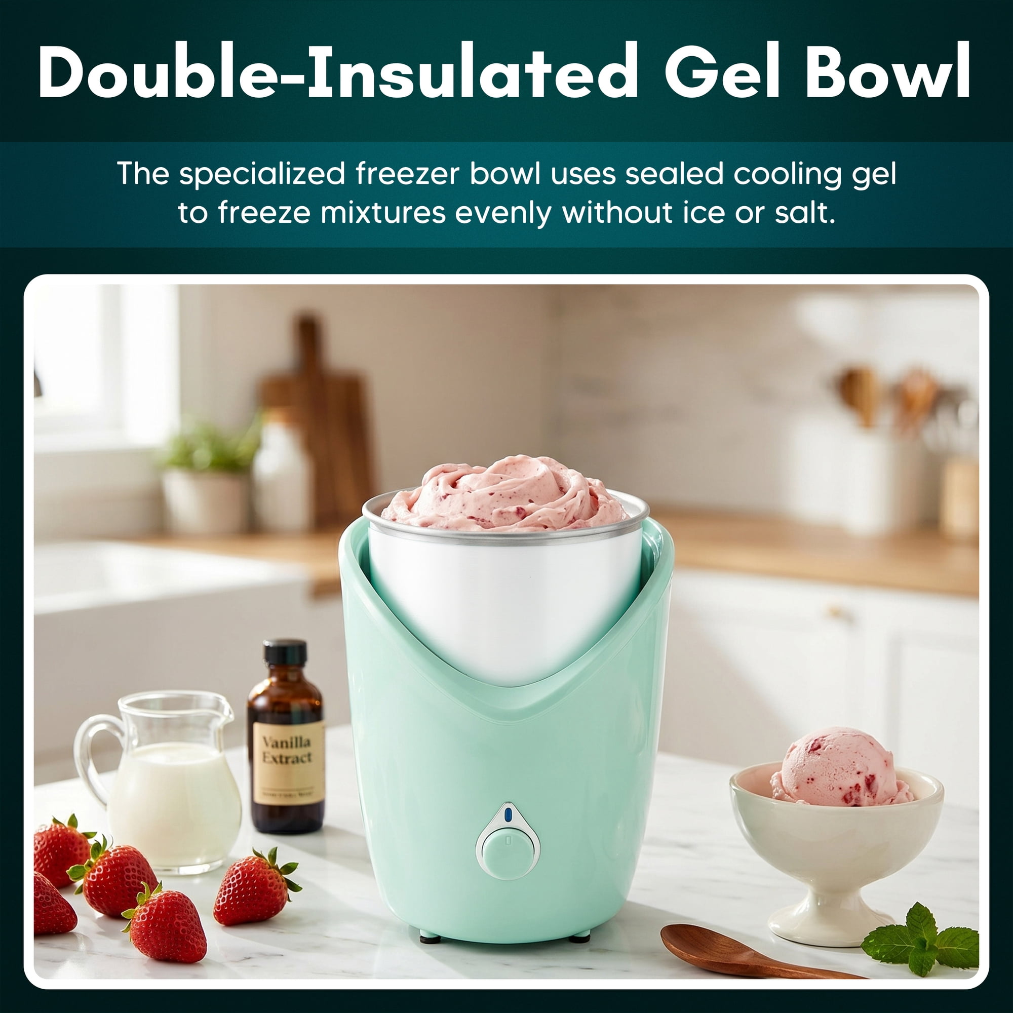 Elite Cuisine EIML0062 2qt Ice Cream Maker