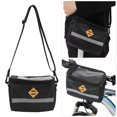 thumbnail image 4 of Bolsa Delantera Para Manillar, Tiras Reflectantes Plateadas De Cuero PVC Bolsa De Almacenamiento Frontal De Gran Capacidad Para Ciclismo Al Aire Libre ANGGREK Bike Front Storage Bag, 4 of 8