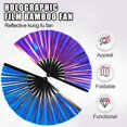 thumbnail image 2 of Ventilador de mano Boots on the Ground Fan 2025 holográfico violeta, 2 of 7