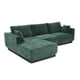 thumbnail image 4 of Sala Modular en Forma de L de 3 Plazas con Chaise Longue | Emilie Verde | Tapizado en Tela Resistente con Cojines Decorativos, 4 of 14