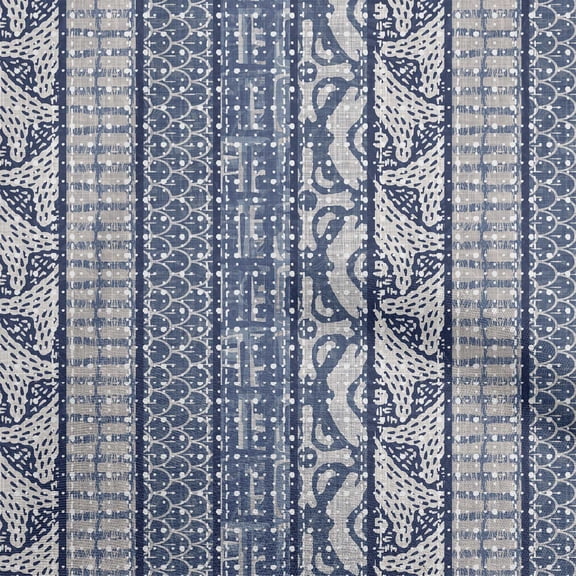 oneOone Cotton Silk Medium Blue Fabric Aaian Batik Diy Clothing Quilting Fabric Print Fabric By Yard 42 Inch Wide