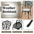 thumbnail image 6 of Withniture 3 Piece Patio Bistro Set with Cushions, Outdoor Bistro Table and Chairs Set of 2 with Umbrella Holes for Garden Porch Pools, 6 of 8