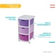 thumbnail image 5 of Torre 3 Niveles Cajonera Multiusos Organizador Plastico lila 6.49 pulg Pido Todo CJN1-3GVT, 5 of 6