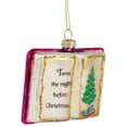 thumbnail image 4 of 3.5" Glittered "Twas the Night Before Christmas" Book Glass Ornament, 4 of 6