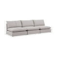 thumbnail image 3 of Meridian Furniture Mackenzie Beige Durable Linen Textured Modular Sofa, 3 of 7