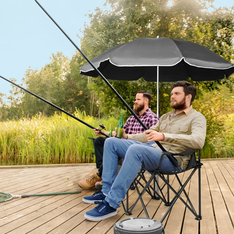 foldable chairs double camping chair with umbrella