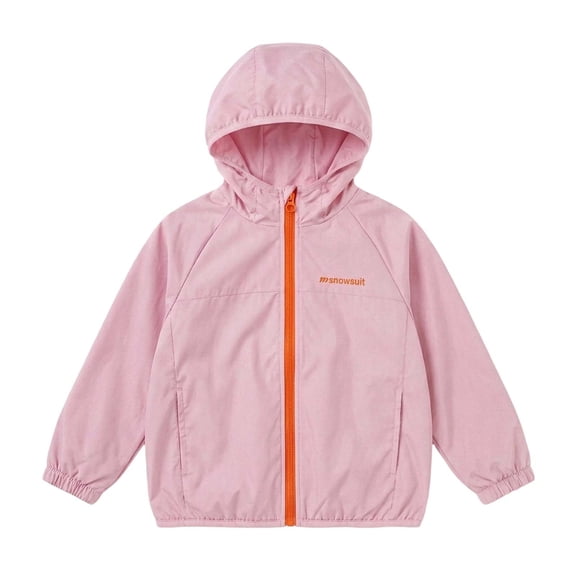 Mitankcoo Girls Hooded Lined Softshell Jacket Full Zip Windproof Outerwear with Pockets for Kids Outdoor Casual Coat 1-13Y