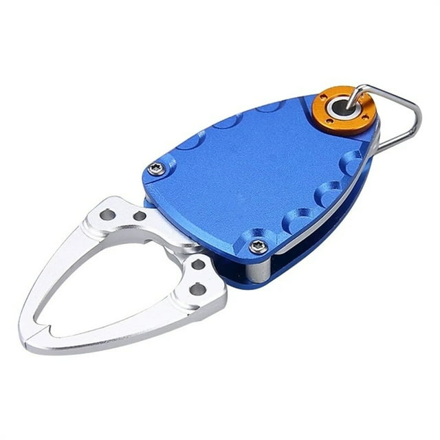 TFixol Compact Fly Fishing Tool Kit with Mini Fish Gripper, Line Cutter, and Loop Opener in Blue - Lightweight Aluminum Design for Anglers