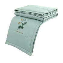 Cooling Blanket for Beds,Hwkond Wormwood Fiber Mosquito Repellent Quilt Core Summer Cool Quilt Single Double Conditioning Quilt Washable Summer Quilt Solid Color Thin Quilt,Green,140x200cm