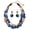 NK-10384-Strong Blue-Set, variant on Chunky Necklaces for Women Trendy, 2 Layer Statement Necklace Fashion Collar Necklace, Handmade Costume Jewelry Women Gifts (NK-10384-Olive-Set)
