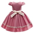 thumbnail image 3 of 3-9T Little Girls Princess Dress For Christmas Party Wedding Birthday, 3 of 4