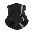 thumbnail image 2 of Reflective Fleece Neck Gaiter Adult High Visibility Safety Scarf Neon Thermal Neck Face Scarf with Reflective Stripe Drawstring for Men Women, 2 of 8
