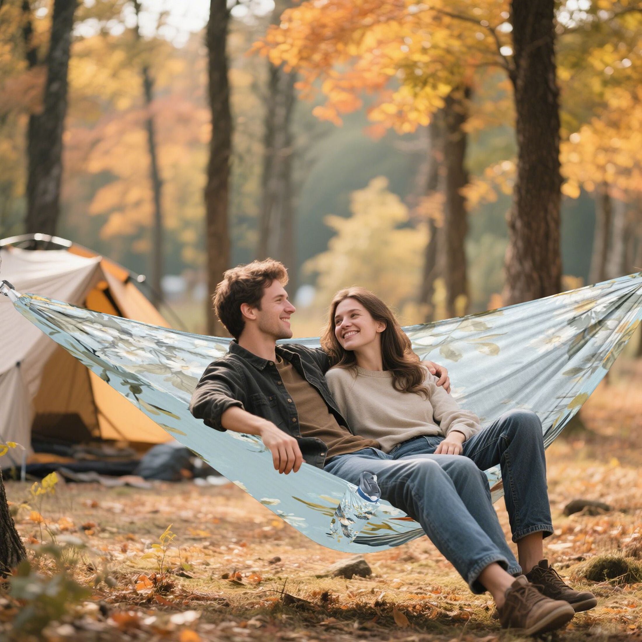 Hammock Camping Hammock Nylon Portable Hammock Travel Camping Hammock Super Beautiful Bird