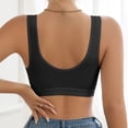 thumbnail image 5 of KHONTS Women's Lace Front Hook Closure Halter Bras Wireless Push up Bra No Padded Gathering Bralettes Black S, 5 of 5