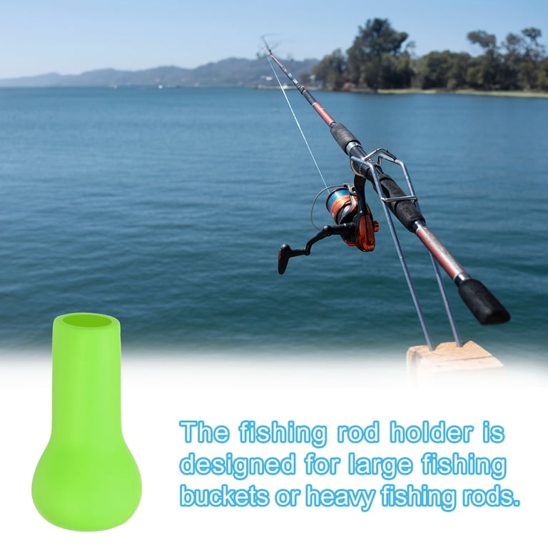 cushion accessories for fishing rods Uxcell Fishing Rod Butt Cushion Cap Floating PU Foam Holder Fish Tackle  Accessories, Green