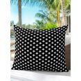 thumbnail image 6 of Outdoor Pillows Waterproof, Black Geometric Bedding Throw Pillows with Insert for Couch Sofa Bed, Modern Abstract Art Aesthetics Luxury 16x16 Inch Pillowcases Decorative Camping Patio Pillow Set of 1, 6 of 8