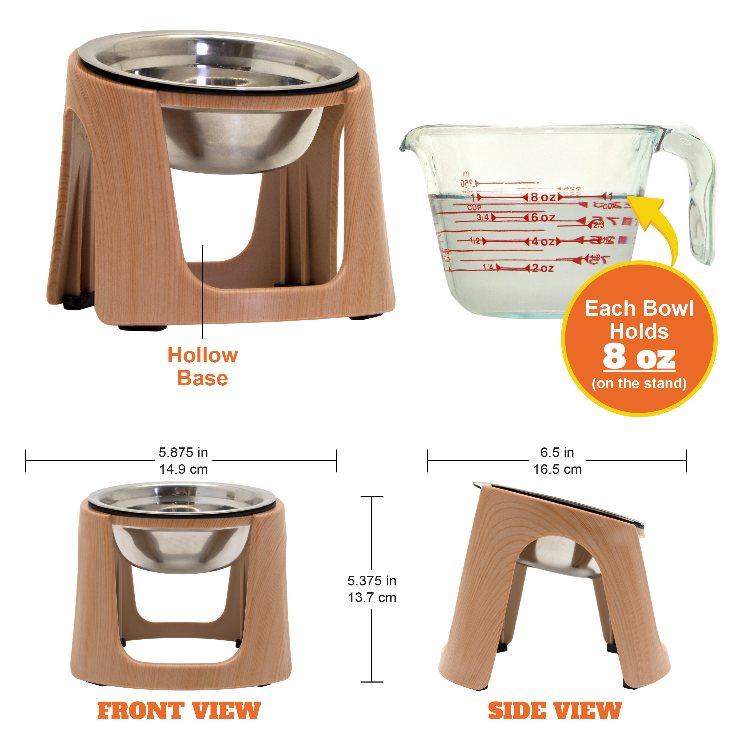 SportPet Designs Stainless Steel Bowls with Stands