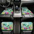 thumbnail image 2 of KAKALAD Dragonfly Garden Spring 01 Car Floor Mats 4PC Set Carpet Protection, Universal Fit for Car SUV VA & Truck, Vehicle Front & Rear, 2 of 7