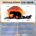 thumbnail image 3 of 1 Pcs 2D Flat License Plate Covers & Frames, Mother Bear For Decorative Front, Waterproof For Decoration Aluminum License Plate Covers & Frames Cover For Men Women, 12" X 6", 3 of 7