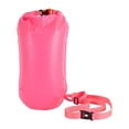 thumbnail image 2 of Mochila flotadora con boya de natación y bolsa para equipo de entrenamiento para triatletas y deportes acuáticos. Rosa roja, 2 of 8