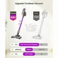 thumbnail image 5 of Stick Vacuum with HEPA Filter - 60-Minute Runtime, LED Floor Light, Easy to Empty Dust Cup, 5 of 9