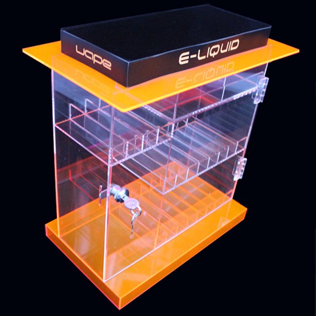 OnDisplay Vitrine de Luxe Verrouillable e-Juice avec Décalcomanies Opt. - 202