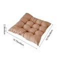 thumbnail image 3 of Tuvgenk Non-Slip Patio Chair Cushions Brown Square Outdoor Seating Cushions Breathable Flock Summer for Bedroom，Balcony, 3 of 6