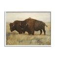 thumbnail image 4 of Stupell Industries Bird on Bison Rural Scene Animals & Insects Painting White Framed Art Print Wall Art, 4 of 5