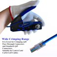 TRAHOORj45 Crimp Tool Kit Pass Through and Standard Cat6 Cat6A Cat5