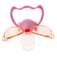 thumbnail image 1 of Free Kids Care Silicone Dummy Chupete Bebé Chupete Pezones Infantiles 0-6 Meses Cabeza plana rosa Zulema Chupete para niños, 1 of 8