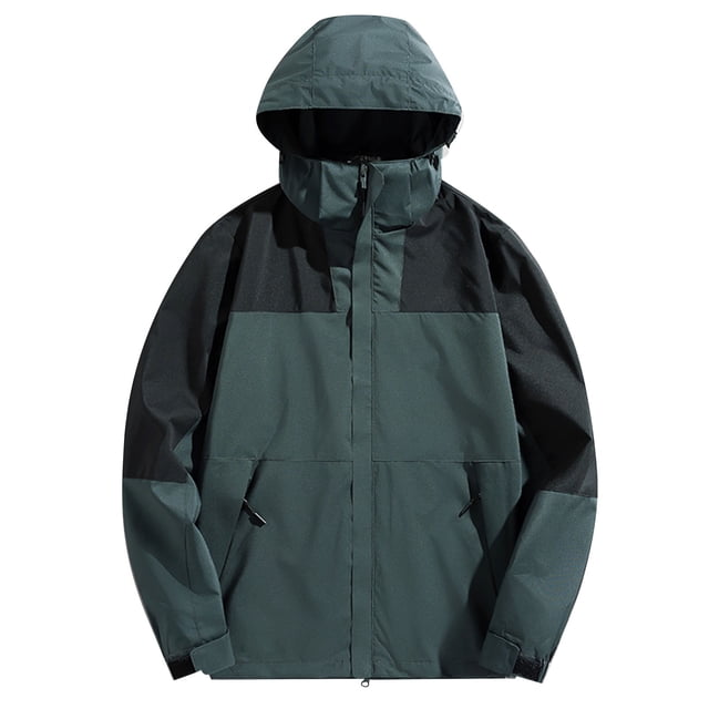 Timegard Vestes Légères pour Femmes Grande Taille Vestes à Capuche Zippées Automne Manteaux Amples de Randonnée en Plein Air