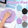 thumbnail image 2 of Mouse Pad Wrist Support with Cloth Surface,Cloud Wrist Rest Mousepad with Memory Foam,Non-Slip PU Base Mouse Pad for Home Office Laptop Easy Pain Relief (Pink), 2 of 10