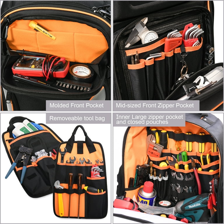 Stanley Multifunctional Tool Bag Backpack Electrician With 15.6