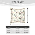 thumbnail image 2 of KLL Mini Wildflower Watercolor Decorative Throw Pillow Covers Velvet Soft for Couch Sofa Bedroom Living Room Outdoor (No pillow core)- 20"x20", 2 of 5