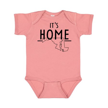 

Inktastic It s Home- Maryland State Outline Gift Baby Boy or Baby Girl Bodysuit