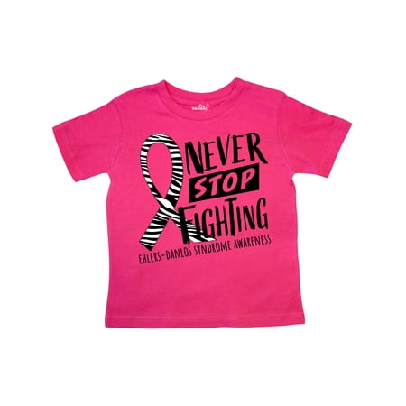 

Inktastic Never Stop Fighting Ehlers-Danlos Syndrome Awareness Gift Toddler Boy or Toddler Girl T-Shirt