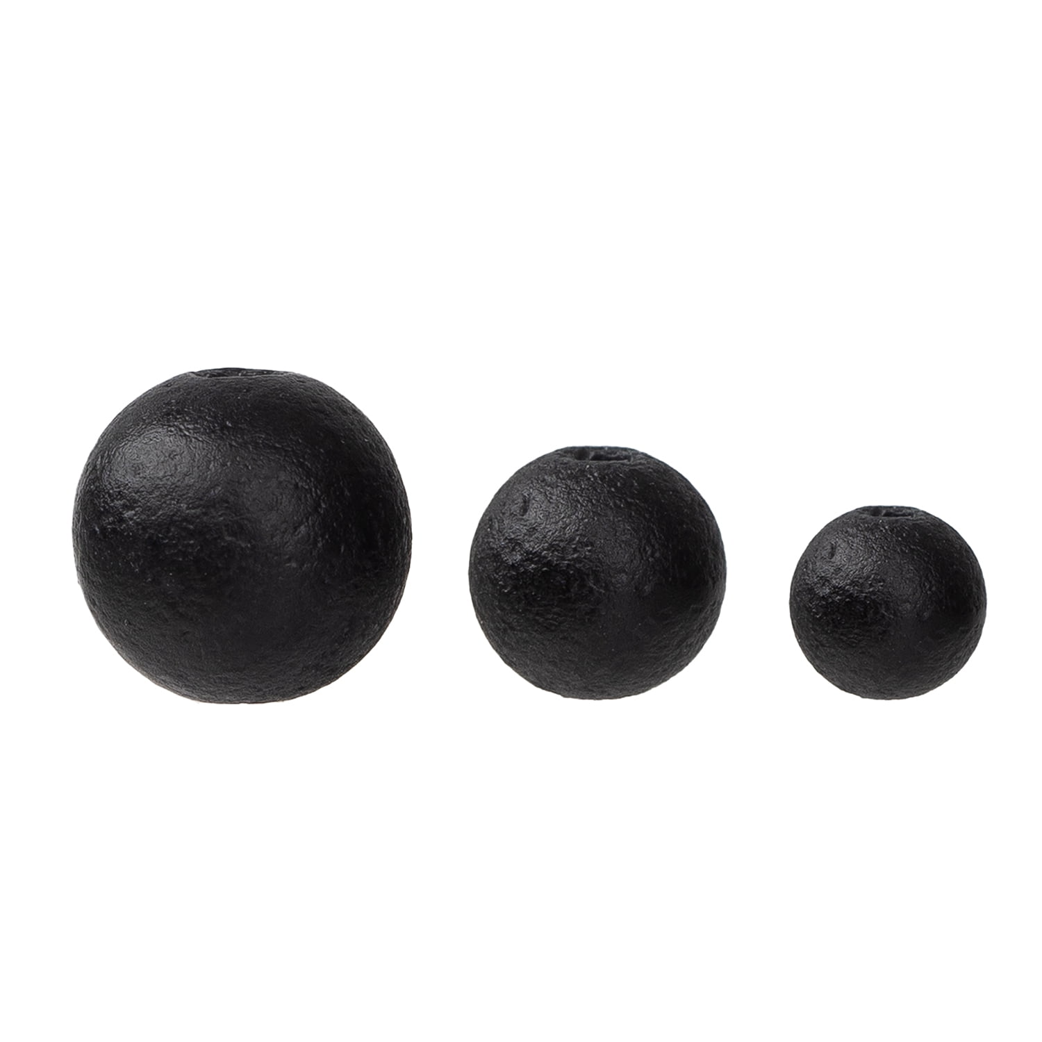 (2 pack) Cousin DIY 3-Strand Matte Black Round Glass Beads 4/6/8 mm, 99 Piece, Adult, Model 69995844