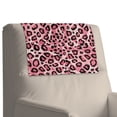 thumbnail image 4 of COEQINE Non-Slip Headrest Cover for Recliner, Faux Leather Recliner Headrest Protector with Adhesive Backed Hook and Loop Fasteners for Home Decor, 17x27 Inch, Pink Leopard Print, 4 of 7
