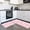 Pink, variant on Clouds 2 Pieces Non-Slip Kitchen Mat Set, Sky Cartoon Pink Soft Door Mat with Rubber Backing, Dirtproof Rugs for Entrance Doorway, 23.6 x 70.9in