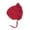 red, variant on Toddler Girl Lovely Flounce Knit Hats Baby Bonnets Newborn Baby Hats Ultra Soft Adjustable Hats for 0-12 Months
