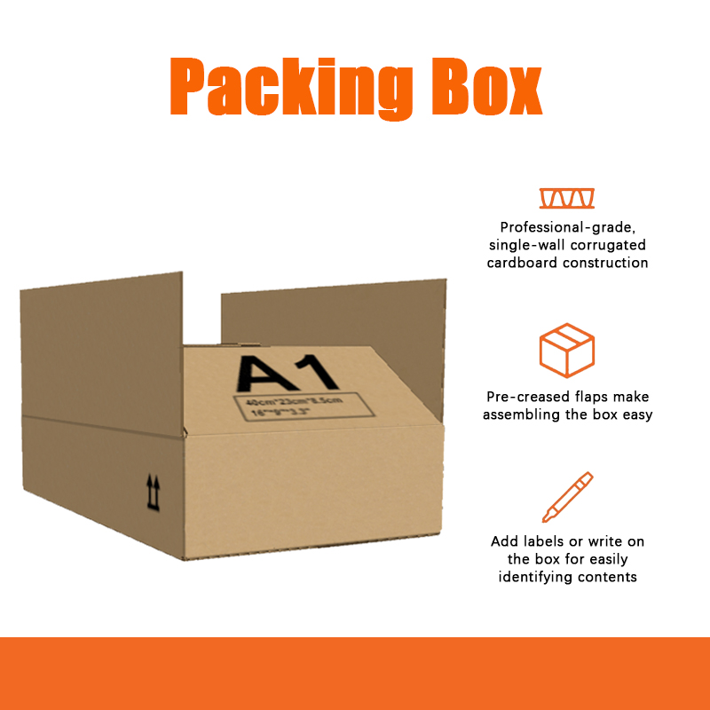 25-Pack Packaging Cartons - 19"x15"x6" Corrugated Boxes for Shipping & Storage